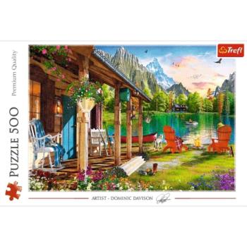 Kunyhó a hegyekben 500db-os puzzle - Trefl kép