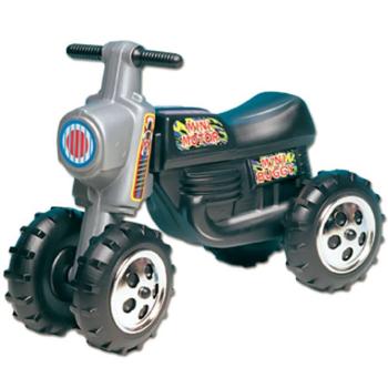 Lábbal hajtós fekete cross motor 4 kerékkel - D-Toys kép