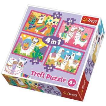 Láma vakációja 4 az 1-ben puzzle - Trefl kép