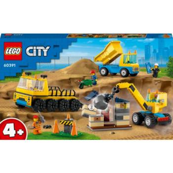 LEGO® City: Építőipari teherautók és bontógolyós daru 60391 kép