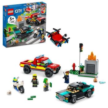 LEGO® City Fire Tűzoltás és rendőrségi hajsza 60319 kép