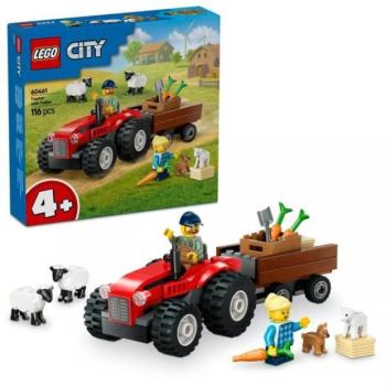 LEGO® City Piros traktor, utánfutó és juhok 60461 kép