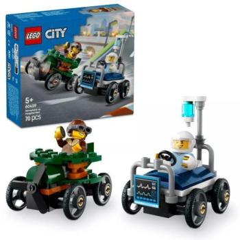 LEGO® City Repülő vs. kórházi ágy, versenyautós csomag 60459 kép