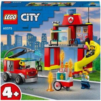 LEGO® City: Tűzoltóállomás és tűzoltóautó (60375) kép