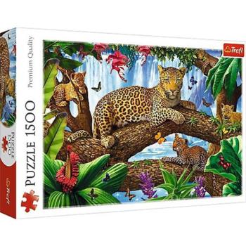 Leopárdok a fák között 1500db-os puzzle - Trefl kép