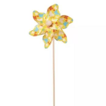 Lepke mintás műanyag szélforgó, 31 cm - többféle kép