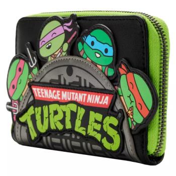 Loungefly Teenage Mutant Ninja Turtles körbe cipzáras pénztárca kép