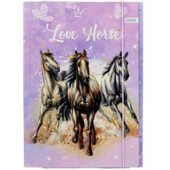 Love Horse gumis mappa A/4-es méretben kép