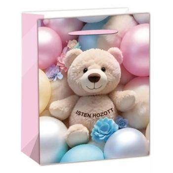 Maci lufikkal ajándéktasak - 11 x 14 cm kép