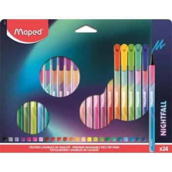 Maped: Nightfall filctoll készlet, 2,5 mm, kimosható - 24 db-os kép