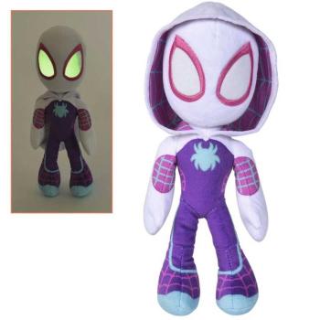 Marvel: Amazing Friends - Pókember Ghost Spider plüssgura sötétben világító szemekkel 25cm kép