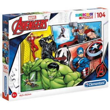 Marvel Bosszuállók Supercolor puzzle 104db-os - Clementoni kép