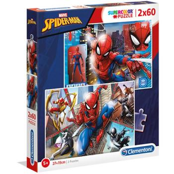 Marvel Pókemeber Supercolor 2 az 1-ben puzzle 2x60db-os - Clementoni kép