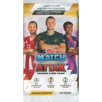 Match Attax 2025/26 – Alap kártyacsomag kép