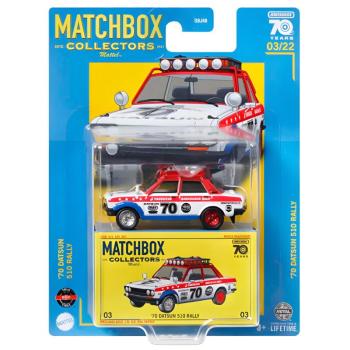 Matchbox: 1970 Datsun 510 Rally gyűjtői kisautó 1/64 70. évfordulós - Mattel kép