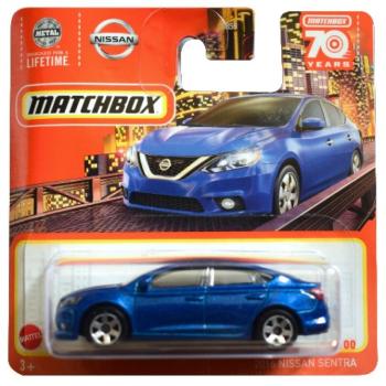 Matchbox: 2016 Nissan Sentra kék kisautó 1/64 - Mattel kép