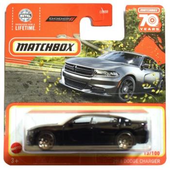 Matchbox: 2018 Dodge Charger fekete kisautó 1/64 - Mattel kép