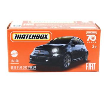 Matchbox: 2019 Fiat 500 Turbo kisautó papírdobozban 1/64 - Mattel kép