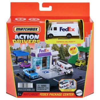 Matchbox: FedEx városi pályakészlet Express Delivery furgon kisautóval - Mattel kép