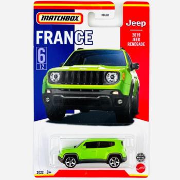 Matchbox: Francia kollekció - 2019 Jeep Renegade kisautó 1/64 - Mattel kép