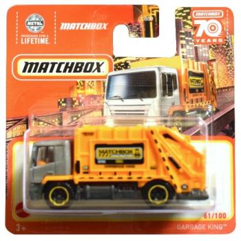 Matchbox: Garbage King szürke-sárga kisautó 1/64 - Mattel kép