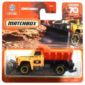 Matchbox: Plow Master 6000 sárga kisautó 1/64 - Mattel kép