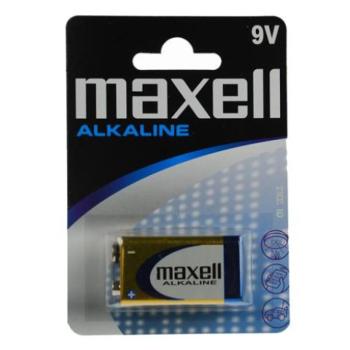 Maxell: Alkáli 9V-os elem 6LR61 1db bliszteres csomagolásban kép