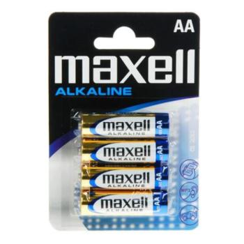 Maxell: Alkáli ceruzaelem 1.5V AA LR6 4db bliszteres csomagolásban kép