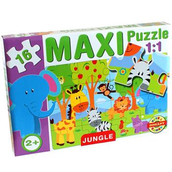 Maxi puzzle Dzsungel állatokkal - D-Toys kép