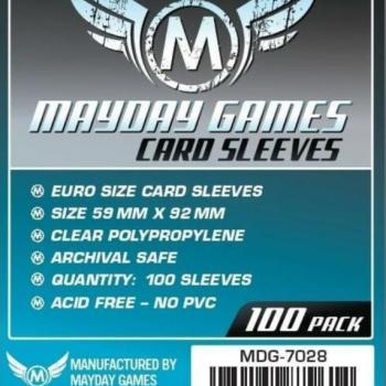 Mayday Games Euro méretű kártyavédő (100 db-os szett), 59 mm x 92 mm kép