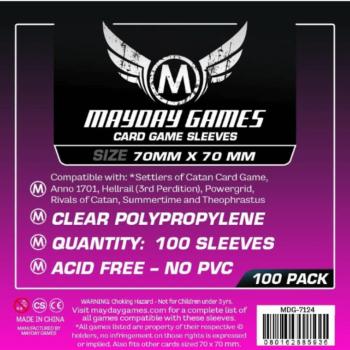 Mayday Games Kis négyzet kártyavédő 70 x 70 mm (100 db-os csomag) kép