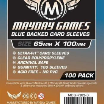 Mayday Games Magnum Copper kártyavédő: 65 x 100 mm "7 Csoda" társasjátékhoz, kék hátlap kép