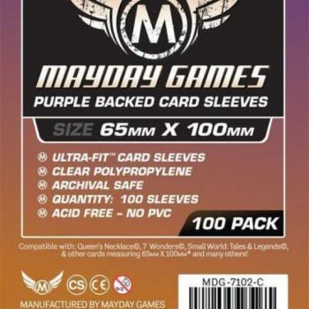 Mayday Games Magnum Copper kártyavédő: 65 x 100 mm "7 Csoda" társasjátékhoz, lila hátlap kép