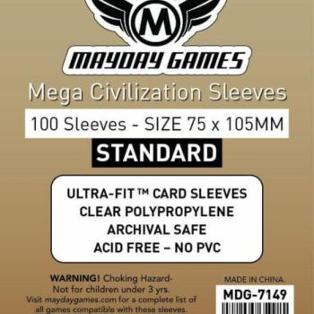 Mayday Games Mega Civilization kártyavédő 75 x 105 mm (100 db-os csomag) kép