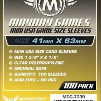 Mayday Games Mini USA méretű kártyavédő 41 x 63 mm (100 db-os csomag) kép