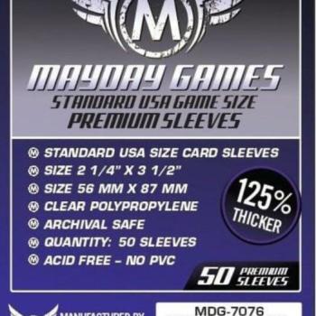 Mayday Games Premium USA méretű kártyavédő 56 x 87 mm (50 db-os csomag) kép