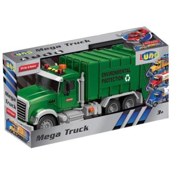 Mega Truck: Szelektív hulladékszállító kamion fénnyel és hanggal 40x14x21cm kép