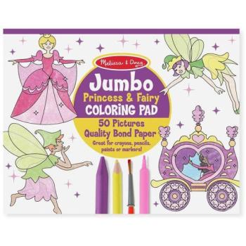 Melissa & Doug - Jumbo színező, hercegnő és tündérek kép