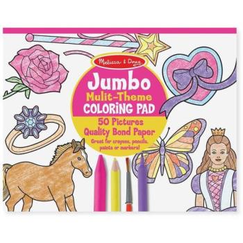 Melissa & Doug - Jumbo színező, pink kép