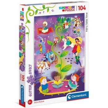 Mese idő Supercolor csillámos-puzzle 104db-os - Clementoni kép