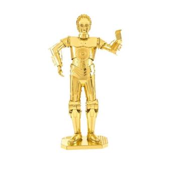 Metal Earth C-3PO arany - lézervágott acél makettező szett kép