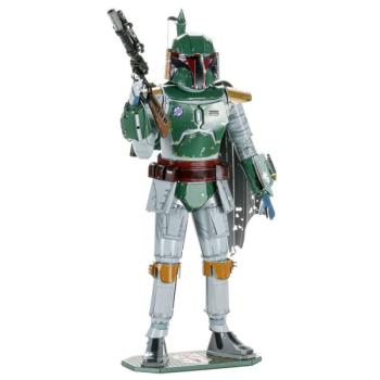 Metal Earth ICONX STAR WARS Boba Fett - nagyméretű lézervágott acél makettező szett kép