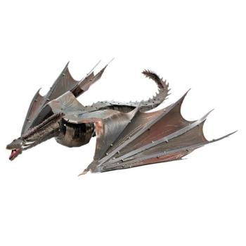 Metal Earth ICONX Trónok harca: Drogon - nagyméretű lézervágott acél makettező szett kép