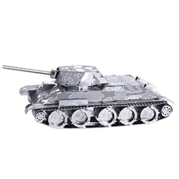 Metal Earth T-34 Tank - lézervágott acél makettező szett kép