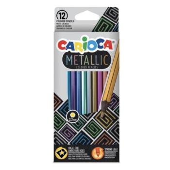 Metallic 12db-os szenes ceruza szett - Carioca kép