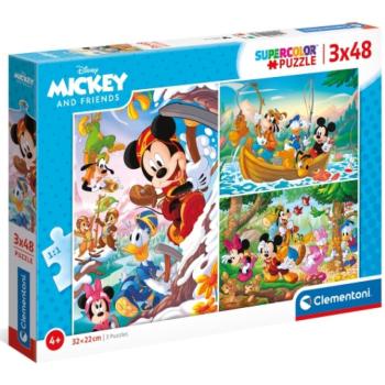 Mickey egér 3x48db-os puzzle - Clementoni kép