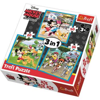 Mickey egér és barátai 3 az 1-ben puzzle - Trefl kép