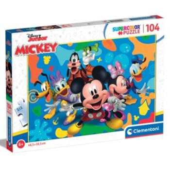 Mickey egér és barátai Supercolor 104db-os puzzle - Clementoni kép