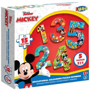 Mickey egér számok puzzle 15db-os kép