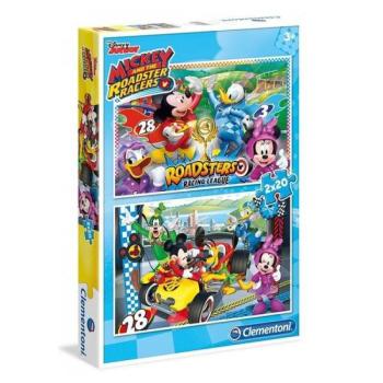 Mickey és az autóversenyzők 2 x 20 db-os puzzle - Clementoni kép